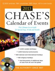 Chase's calendar of events 2017.