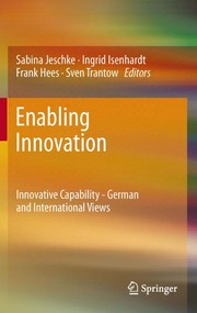 Enabling innovation innovative capability - German and international views