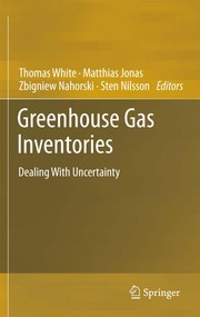 Greenhouse gas inventories dealing with uncertainty
