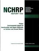 Primer environmental impact of construction and repair materials on surface and ground waters