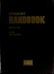 Student handbook desk reference