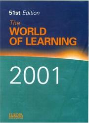 The World of learning, 2001.