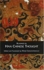 Readings in Han Chinese thought