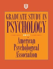 Graduate study in psychology.