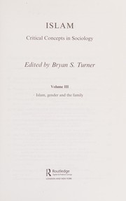 Islam critical concepts in sociology