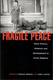 Fragile peace state failure, violence and development in crisis regions