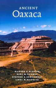 Ancient Oaxaca the Monte Alban State