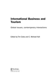 International business and tourism global issues, contemporary interactions