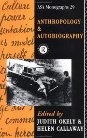 Anthropology and autobiography