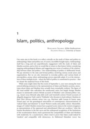 Islam, politics, anthropology