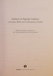 Fashion in popular culture literature, media and contemporary studies