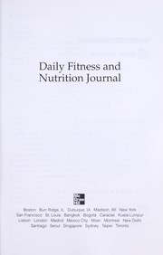 Daily fitness and nutrition journal.