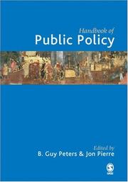 Handbook of public policy