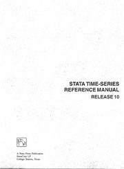 Stata time-series reference manual release 10.