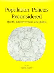 Population policies reconsidered health, empowerment, and rights