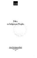 Policy on indigenous peoples.