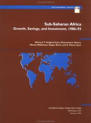 Sub-Saharan Africa growth, savings, and investment, 1986-93
