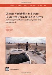 Climate variability and water resources degradation in Kenya improving water resources development and management