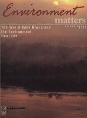 Environment matters at the World Bank.