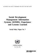 Social Development Management Information Systems (SOMIS) experience and lessons learned