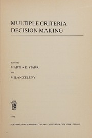 Multiple criteria decision-making