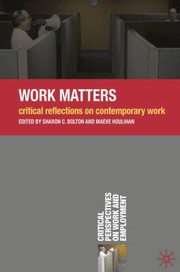 Work matters critical reflection on contemporary work