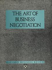 The art of business negotiations.