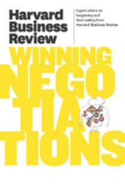 Harvard business review on winning negotiations.