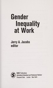 Gender inequality at work