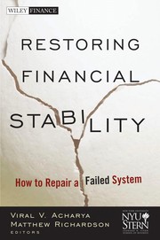 Restoring financial stability how to repair a failed system