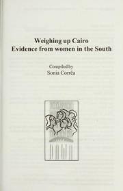 Weighing up Cairo evidence from women in the south