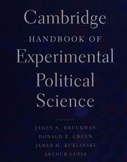 Cambridge handbook of experimental political science