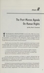 Torment and struggle after Marcos a report on human rights trends in the Philippines under Aquino, March 1986-June 1992