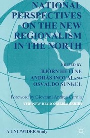 National perspectives on the new regionalism in the North