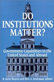 Do institutions matter government capabilities in the United States and abroad