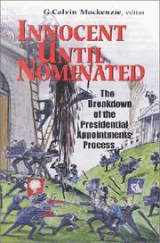 Innocent until nominated the breakdown of the presidential appointments process
