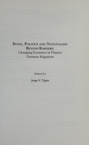State, politics and nationalism beyond borders changing dynamics in Filipino overseas migration