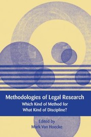 Methodologies of legal research which kind of method for what kind of discipline?