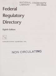 Federal regulatory directory.