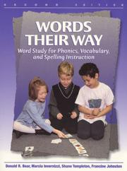 Words their way word study for phonics, vocabulary, and spelling instruction