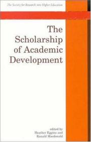 The Scholarship of academic development