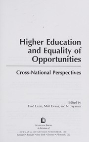Higher education and equality of opportunities cross-national perspectives