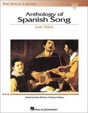 Anthology of Spanish song low voice