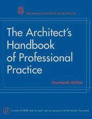The architect's handbook of professional practice