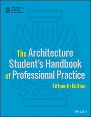 The architecture student's handbook of professional practice.