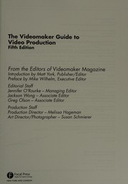 The Videomaker guide to video production