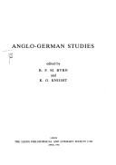 Anglo-German studies
