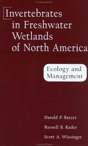 Invertebrates in freshwater wetlands of North America ecology and management