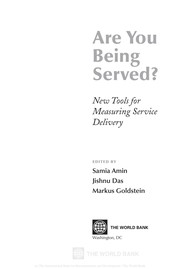 Are you being served? new tools for measuring service delivery
