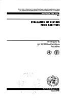 Evaluation of certain food additives fifty-first report of the Joint FAO/WHO Expert Committee on Food Additives
